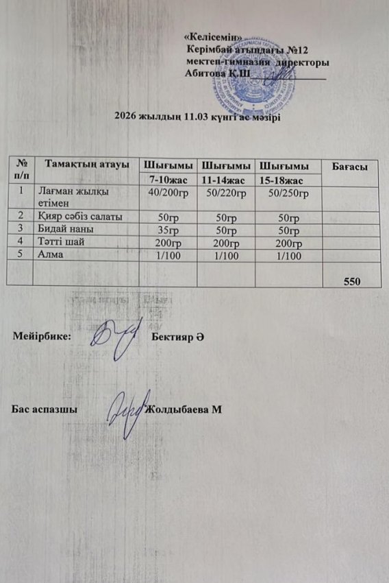 11.03.2026ж ас мәзірі