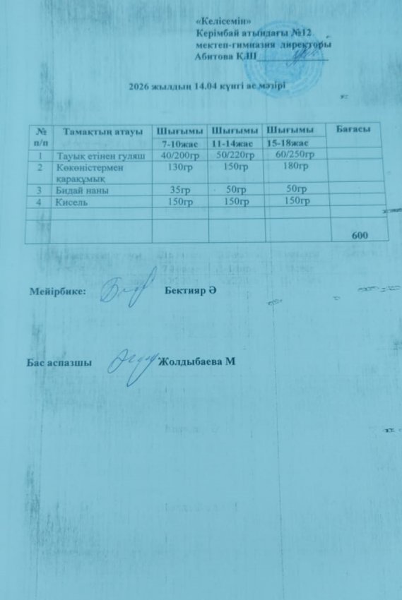 14.04.2026ж ас мәзірі