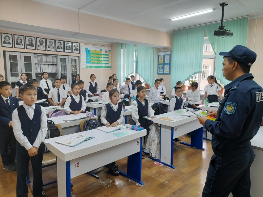 «Қыс мезгіліндегі қауіпсіздік мінез-құлық ережелері» тақырыбында кездесу өтті